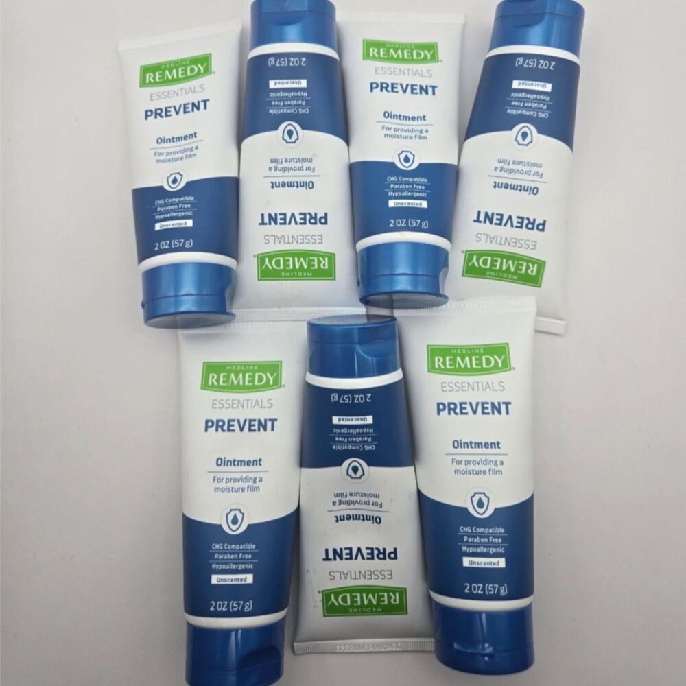Lot of 7 Medline Remedy Essentials Prevent Ointment 2 oz (57g) Unscented Sealed